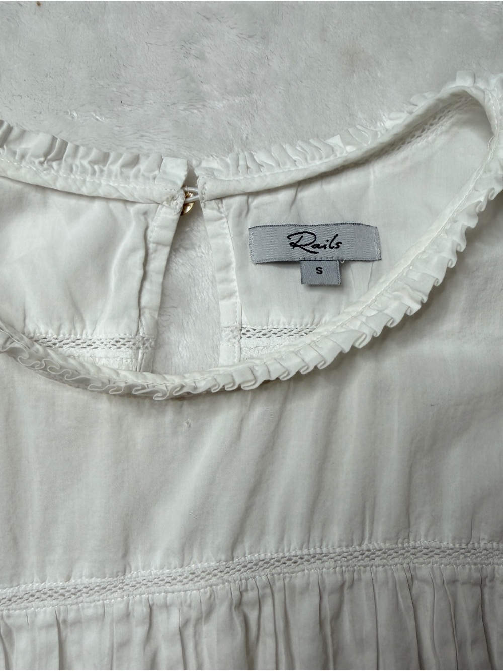 Rails Filomena Blouse with ruffle prairie, cottagecore boho chic - Picture 7 of 11